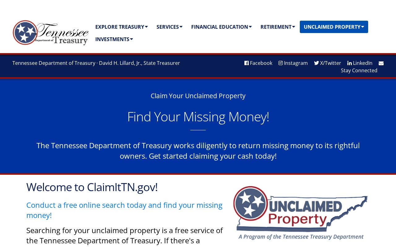 Tennessee people search unclaimed property lookup